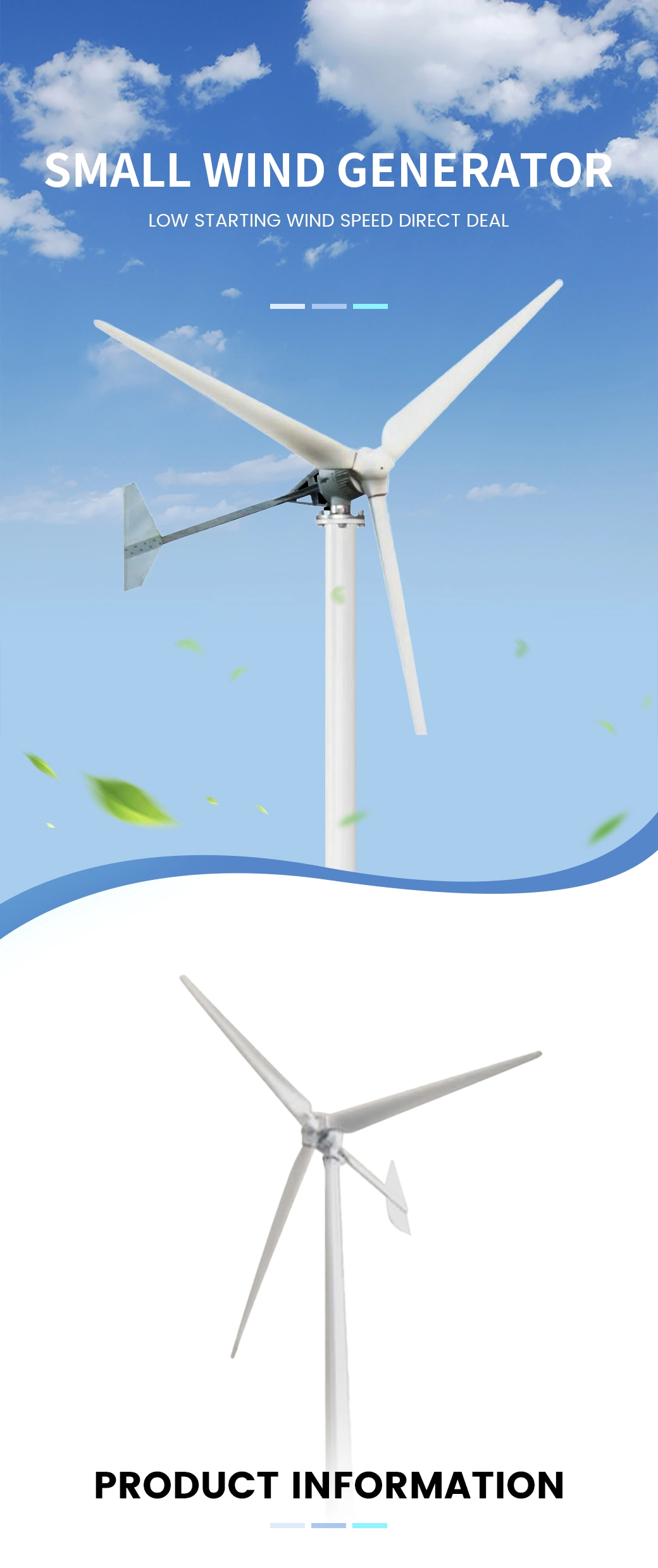 5kw Horizontal Wind Turbine 10kw Mini Small Wind Power 220V 20kw Wind Turbine Generator Mills with Controller