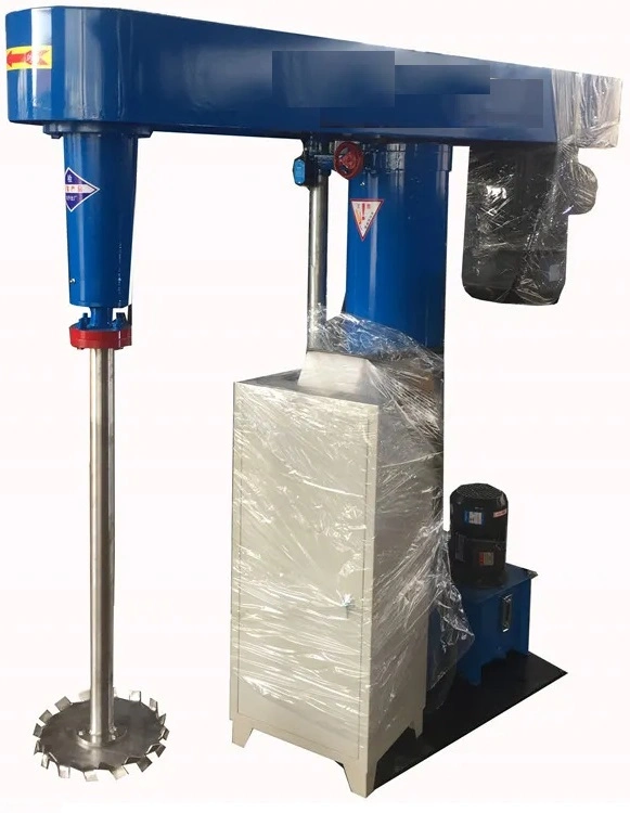 Hydraulic Lifting Emulsion Latex Paint Mixer Machine High Speed Disperser