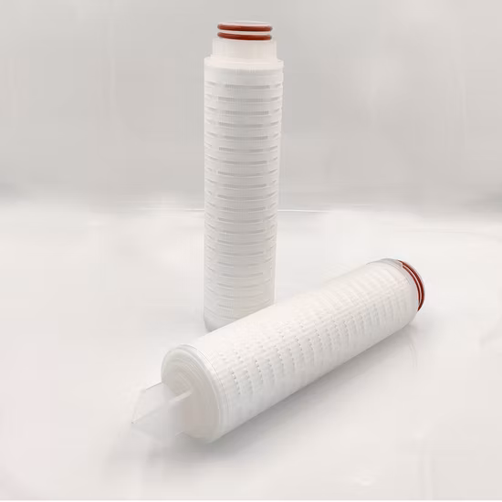 화학 및 수처리용 0.2 µm 소수성 PTFE 필터 카트리지